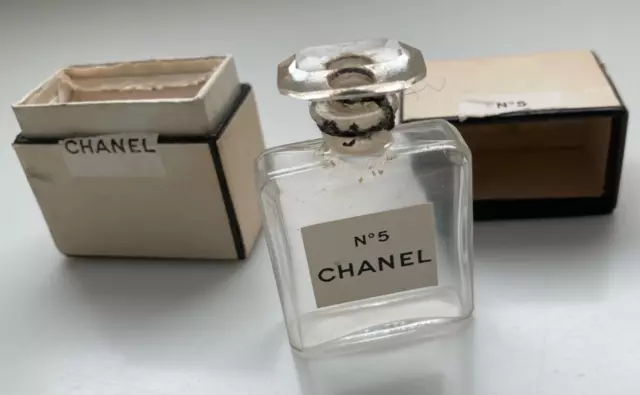 Vintage 1950s Chanel No 5 PURE PARFUM EXTRAIT .275oz Mini Perfume Splash w/ box!