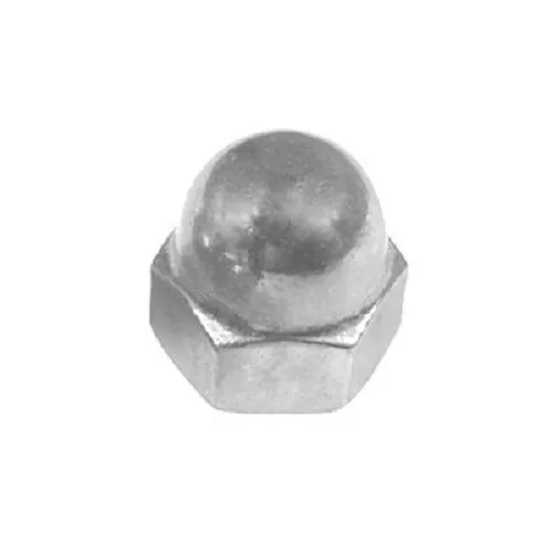 100#10-24 X 3/8" Steel Acorn Cap Nuts - Nickel Plated