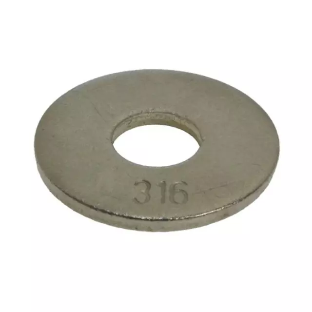 Mudguard Washer M12 (12mm) x 37mm x 3mm Metric Marine Stainless G316 DIN 9021