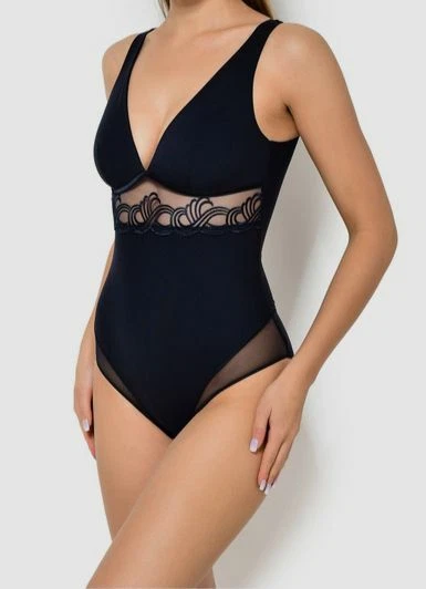 Maillot De Bain 1 Pièce Bretelles Élastiquées Amovibles Bleu Simone Perele Femme - 2167900-bleu00