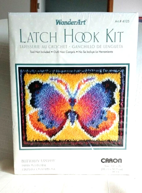 Kit de gancho de pestillo WonderArt mariposa #4125 15 pulgadas x 20 pulgadas nuevo en caja #503