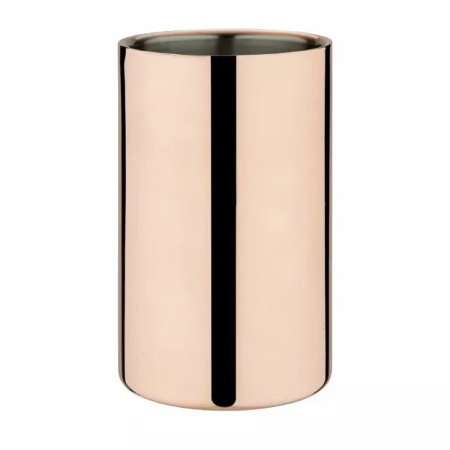 Olympia Copper Plated Wine Cooler Double Wall Durable Stainless Steel - 2 Litres