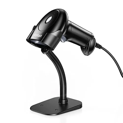 Barcode Scanner with Stand,  Inventory 2D 1D QR Code Scanners for USB Wired