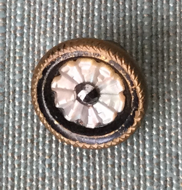 Lot De 6 Cache-boutons Avec Strass Et Base Dorée, Pour La Couture Et La