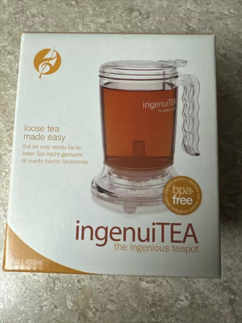 Adagio Teas IngenuiTEA Loose Leaf Tea Infuser Teapot 16 oz BPA-Free