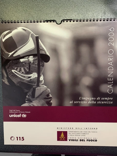calendario vigili del fuoco 2006