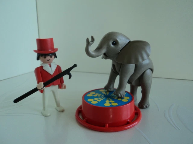 Playmobil Cirque Bleu Vintage 3510 De 1976 – Carriole Incluse, état Proche Neuf