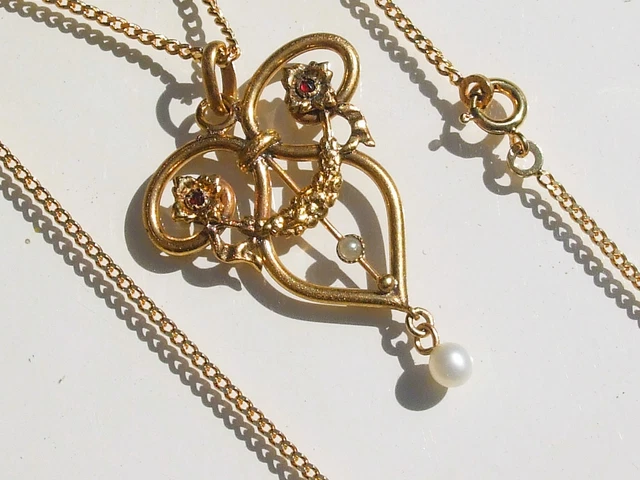 Ancien Pendentif En Micro Mosaïque Du XIX