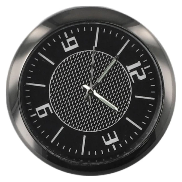 Fluorescent Car Dashboard Air Vent Stick-On Time-Quartz Clock Analog Watch