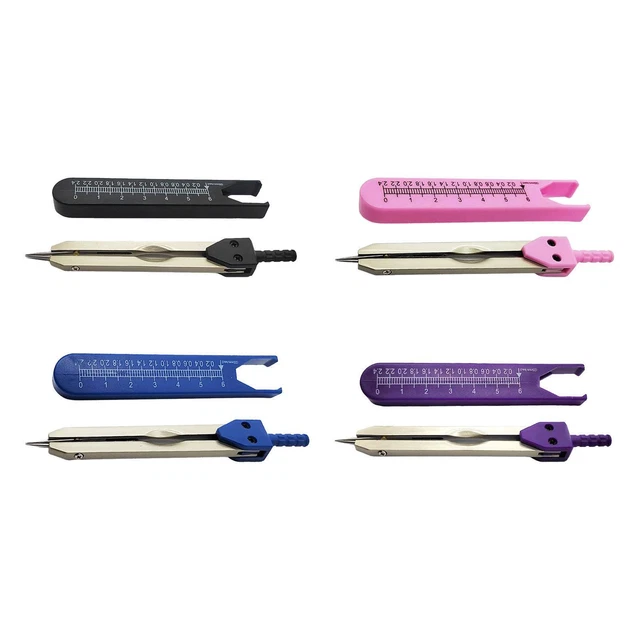 Ecg Divider for Nursing 0‐2.4 inch Ruler Precision Electrocardiogram Divider
