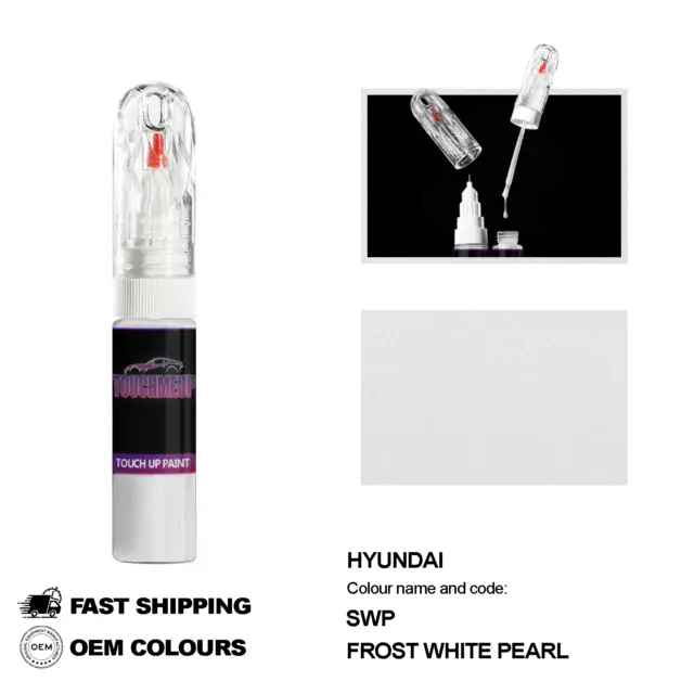 Para Los Modelos Hyundai Frost White Pearl Swp Kit De Aguja De Pintura De...