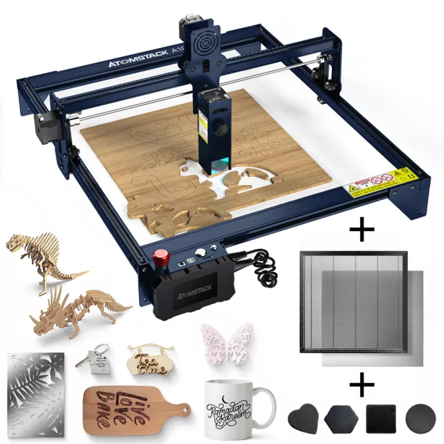 ATOMSTACK A10 Pro Laser Cutter Graviermaschine Lasergravierer 50W+Wabentisch KIT