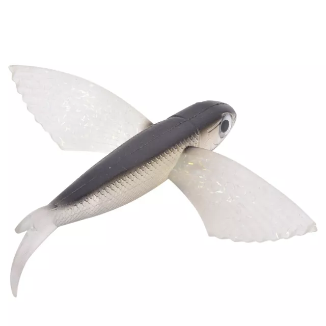 (Black)21cm Artificial Fishing Lure Fish Shape Soft Bait Fish Lure Sea Fishin