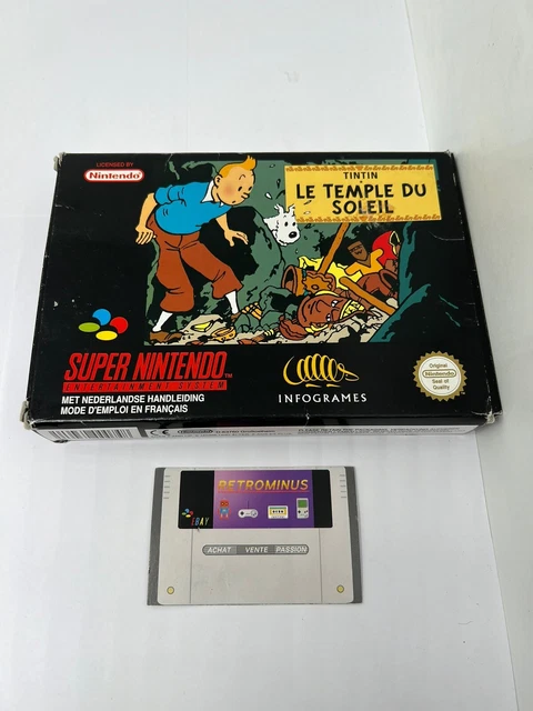 Jeu PC Tintin : Le Temple Du Soleil - Version Française - Bon état - Jeu De Plateforme