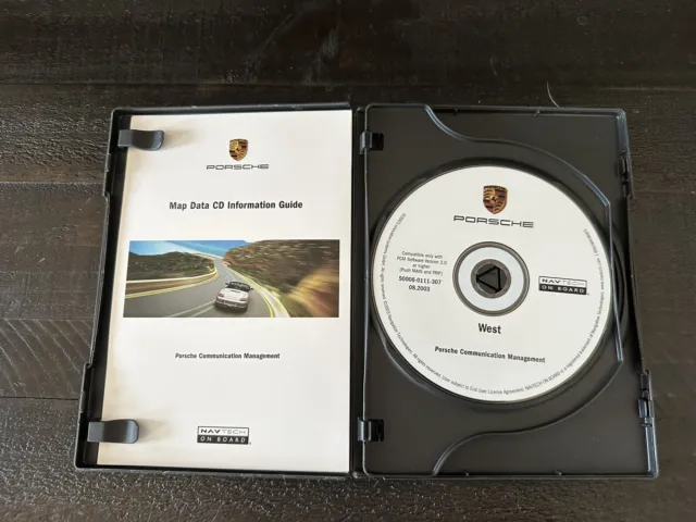 2003 PORSCHE NAVTECH WEST GPS Map Navigation DVD DISC PCM CD OEM Original