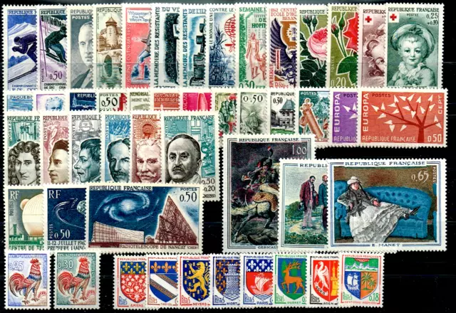 timbres France neufs** année complète 1962