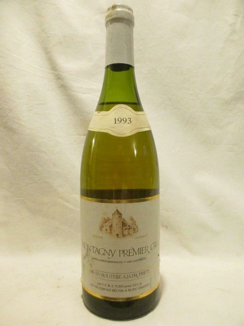 montagny coopérative de buxy premier cru blanc 1993 - bourgogne