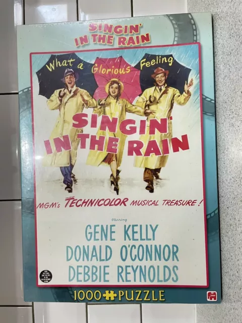 "Singin' In The Rain" Gene Kelly Movie Poster Jigsaw 1000 Piece Sealed New