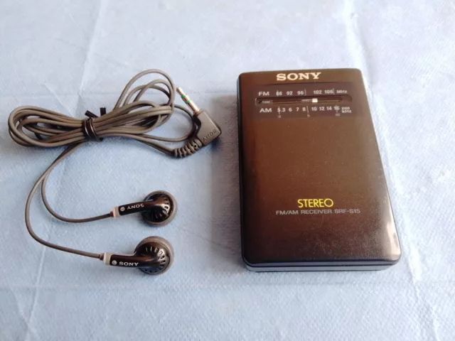 Sony ICF-S15 AM/FM Pocket Radio