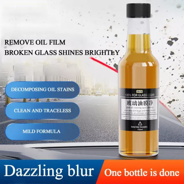 Oil Film Remover for Glass 150ML Auto Glass Stripper Oil Film