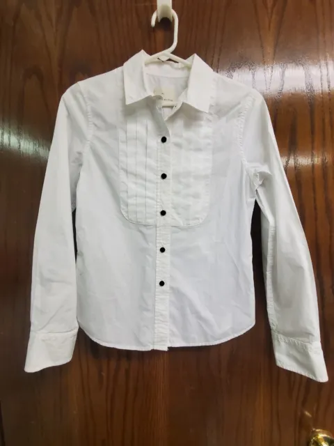 Boy. Band of Outsiders White Long Sleeve Collared Cotton Button Up Shirt Size L