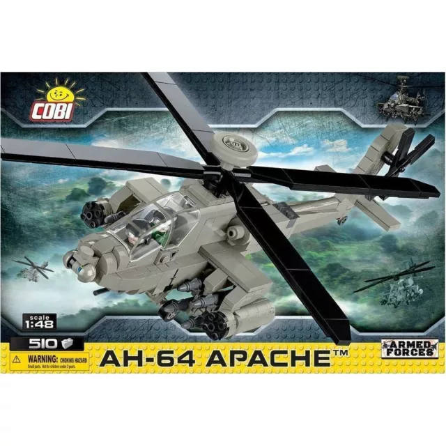 Cobi 5808 Armed Forces Helicopter AH-64 Apache 510 Bricks - 1:48 Model