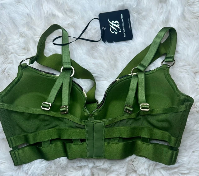 RARE HONEY Birdette ELVIS Soutien-gorge vert camouflage 34D EUR 220,40