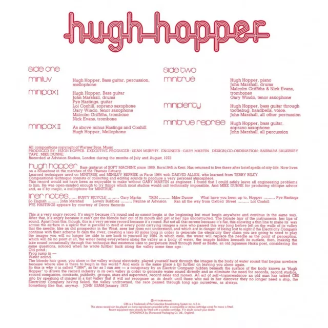 Hugh Hopper - 1984 - RSD 2020 (Vinyle) 2