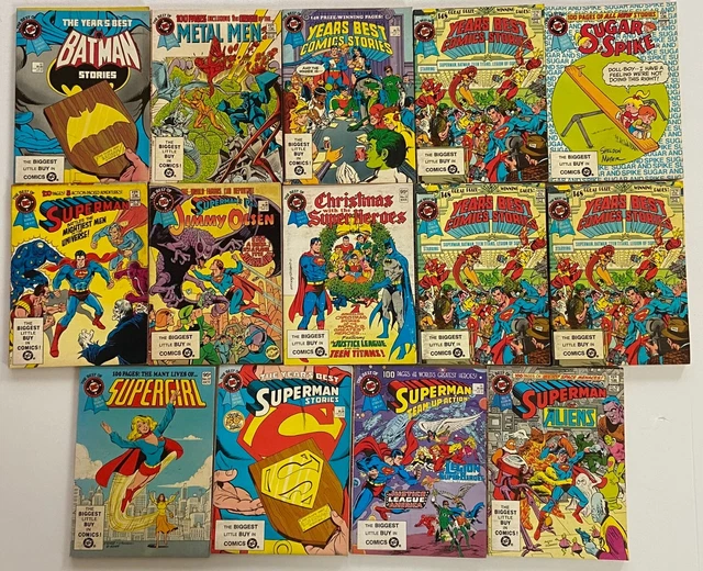 DC Blue Ribbon Digest Comic 14pc Lot Superman Batman Year's Best F/VF to VF+