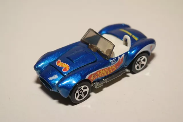 V 1:64 Hot Wheels Ford Shelby Cobra Metallic Blue Excellent Condition