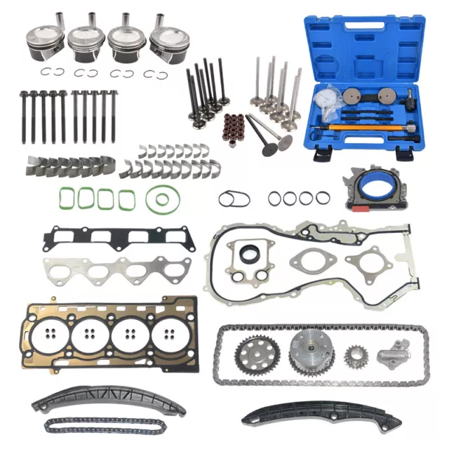 Juego de reparación de pistones de cadenas de mando para Audi VW Fabia A1 Golf 1.4 TSI CAX CAV CTH