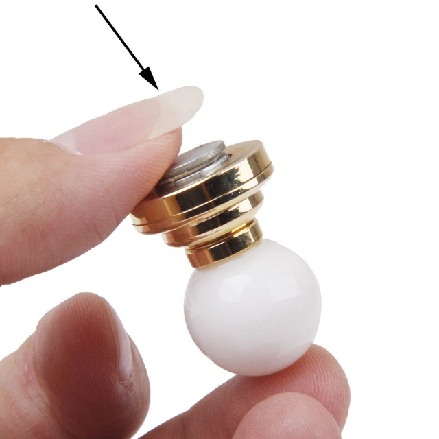 Dolls House Miniature   White Ceiling LED Light Lighting  / Battery