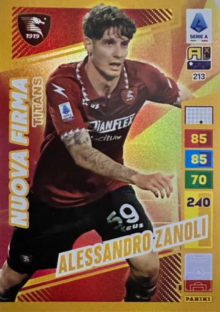 N.213 Zanoli Salernitana Nuova Firma  - Adrenalyn XL Titans 2024 Panini