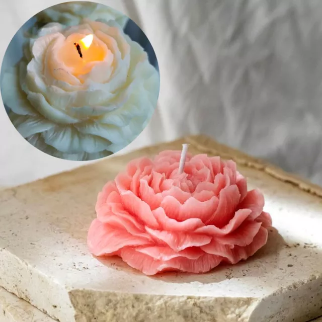 3D Flower Silicone Candle Molds DIY Aroma Soy Wax Handmade Resin Soap Moulds New