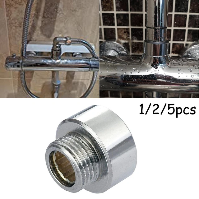 Adaptateur durable de tuyau de douche plaqué chrome réducteur laiton 3/4 femel