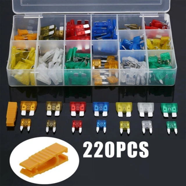 Chaud Solde car fuse Lame Fusible Assortiment Kit Moto Plastique + Métal