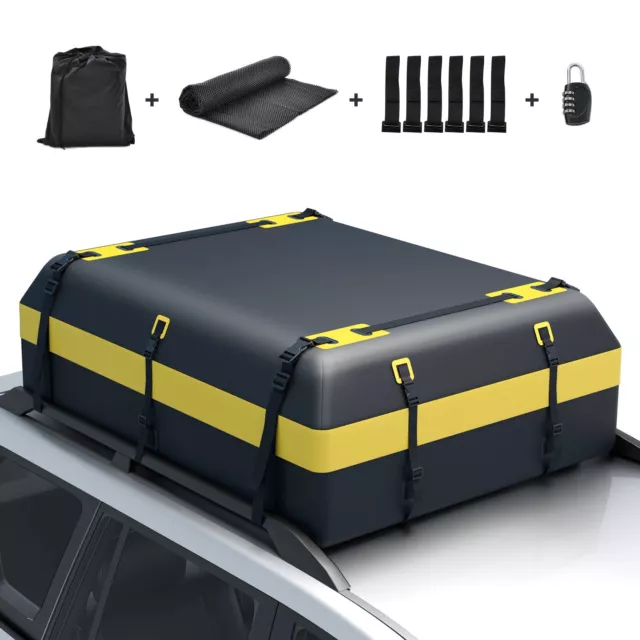 600L Auto Dachbox Dachkoffer Faltbare Aufbewahrungsbox Dachtasche+Zahlenschloss