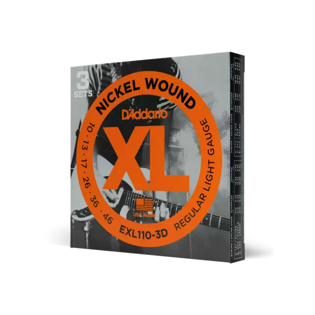 D'Addario EXL110-3D E-Gitarrensaiten 10-46 (3er-Pack)