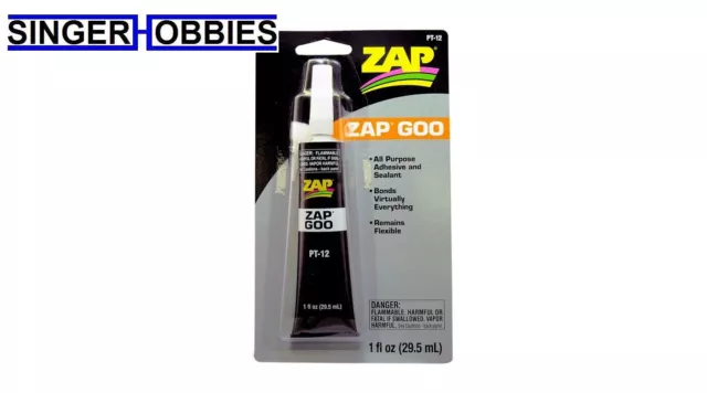 ZAP Zap Goo All Purpose Adhesive and Sealant Flexible, 1 oz PAAPT12 HH 2