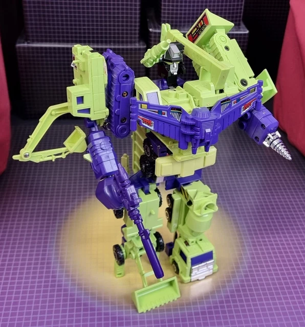 VINTAGE HASBRO TRANSFORMERS G1 Constructicons Devastator Complete ...
