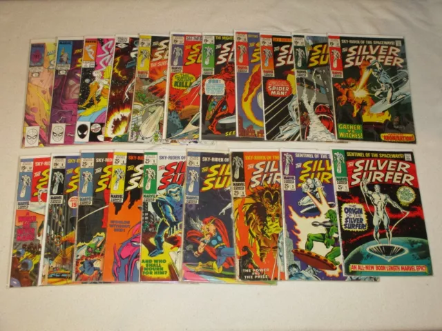 Silver Surfer 1-18 Silver Age Set!!! + More!!! Thor And Mephisto
