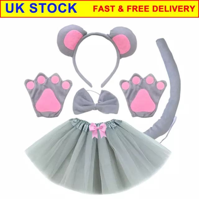 Kids Animal Fancy Costume Kit Accessories Elephant Cosplay Halloween Costumes