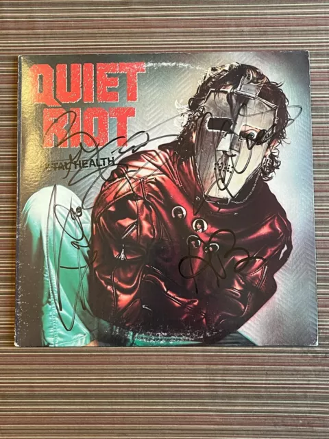 Quiet Riot Metal Health Signed Vinyl LP Record Album Autographed by ALL 1983