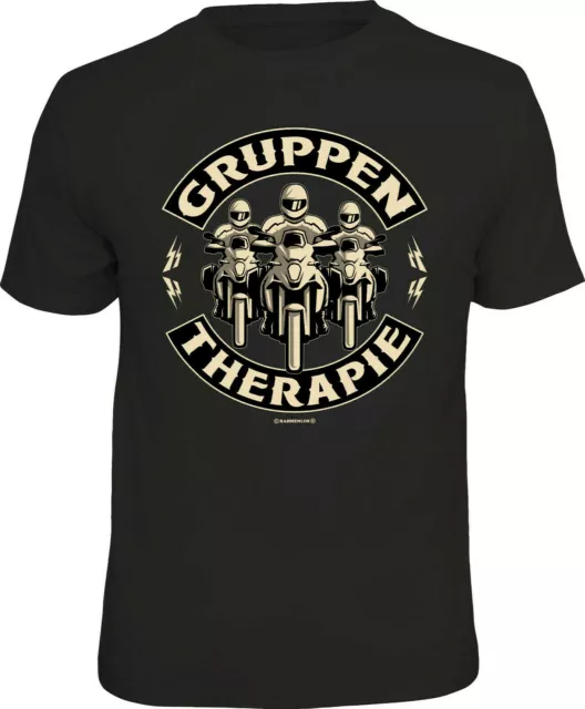 Biker T-Shirt - Gruppen-Therapie - Uomini T-Shirt Detto Regalo