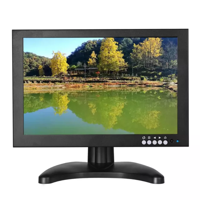 8 Inch Mini Monitor,Small HDMI Monitor 1280x720 16:9 IPS Metal Housing  Computer Monitor Support HDMI/VGA/AV/BNC Input with Wall Bracket&Remote  Control,178 Full Viewing w/Speaker 
