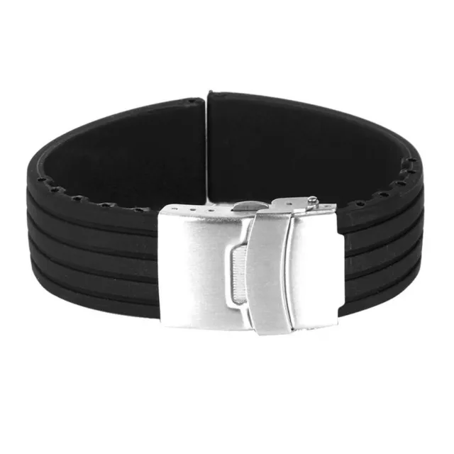 20 Mm Montre Bracelet De En Silicone Bracelets Pour Hommes Montres Sangle