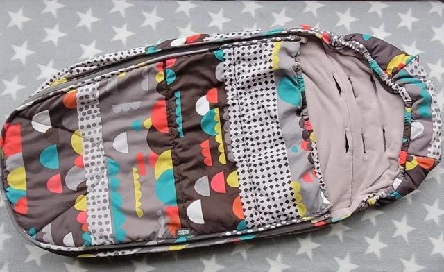 Mamas & Papas Cold Weather Winter Footmuff Cosytoe Bag Turquoise Red Mustard