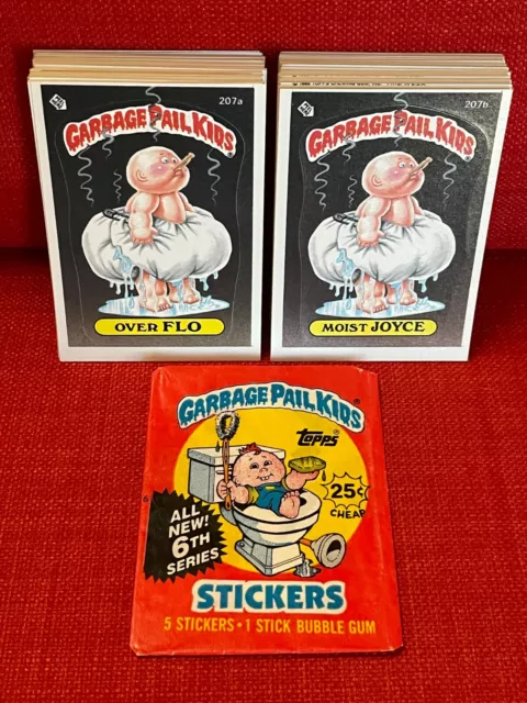 COMO NUEVO 1986 Topps Garbage Pail Kids Original 6ta Serie 6 OS6 88-Juego de 88 tarjetas GPK WOW