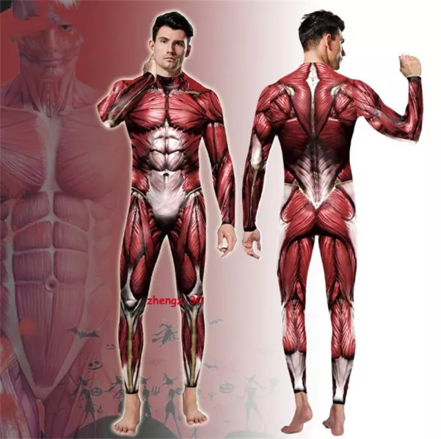 Superman Costume Adult Male Cosplay Muscle Suit EVA Foam Armor for Halloween