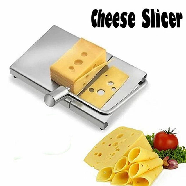 Stainless Steel Cheese Slicer Board Multifunctional Butter Cutter Meats Kitche🔥